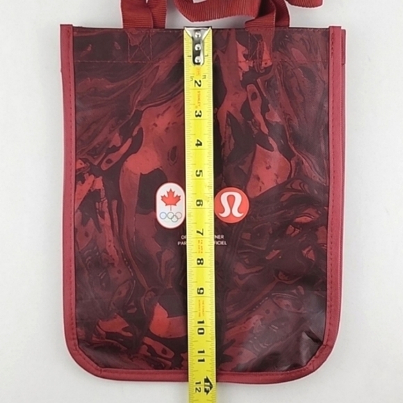Lululemon Olympic Canada Limited  Edition Reusable Carryall Tote Burgundy C A N - Picture 6 of 6